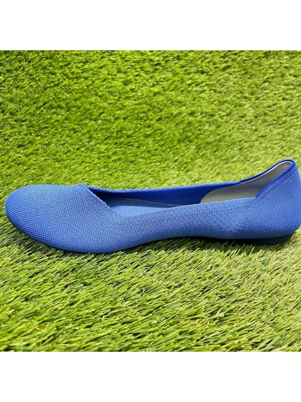 Rothy's The Flat Womens Size 10 Blue Casual Classic Slip-On Ballet Flats Shoes